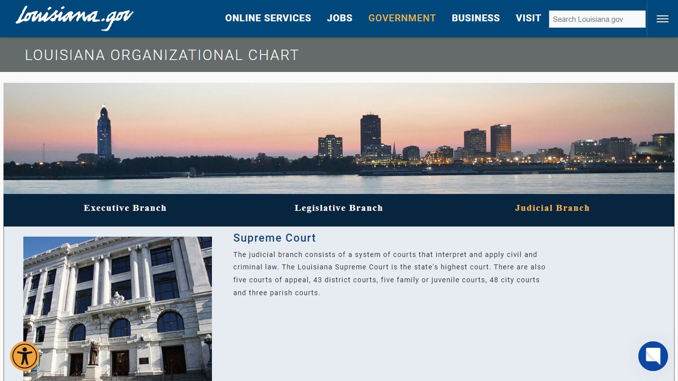 Judicial Branch - The official website of Louisiana